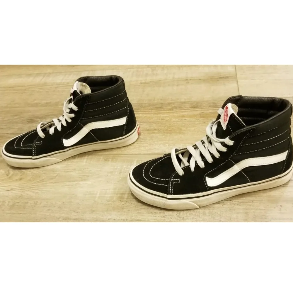 Vans Old School Off The Wall High-Top Skateboard Sneakers Black & White Sz 6